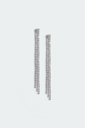 Glam Rhinestone Drop Earrings