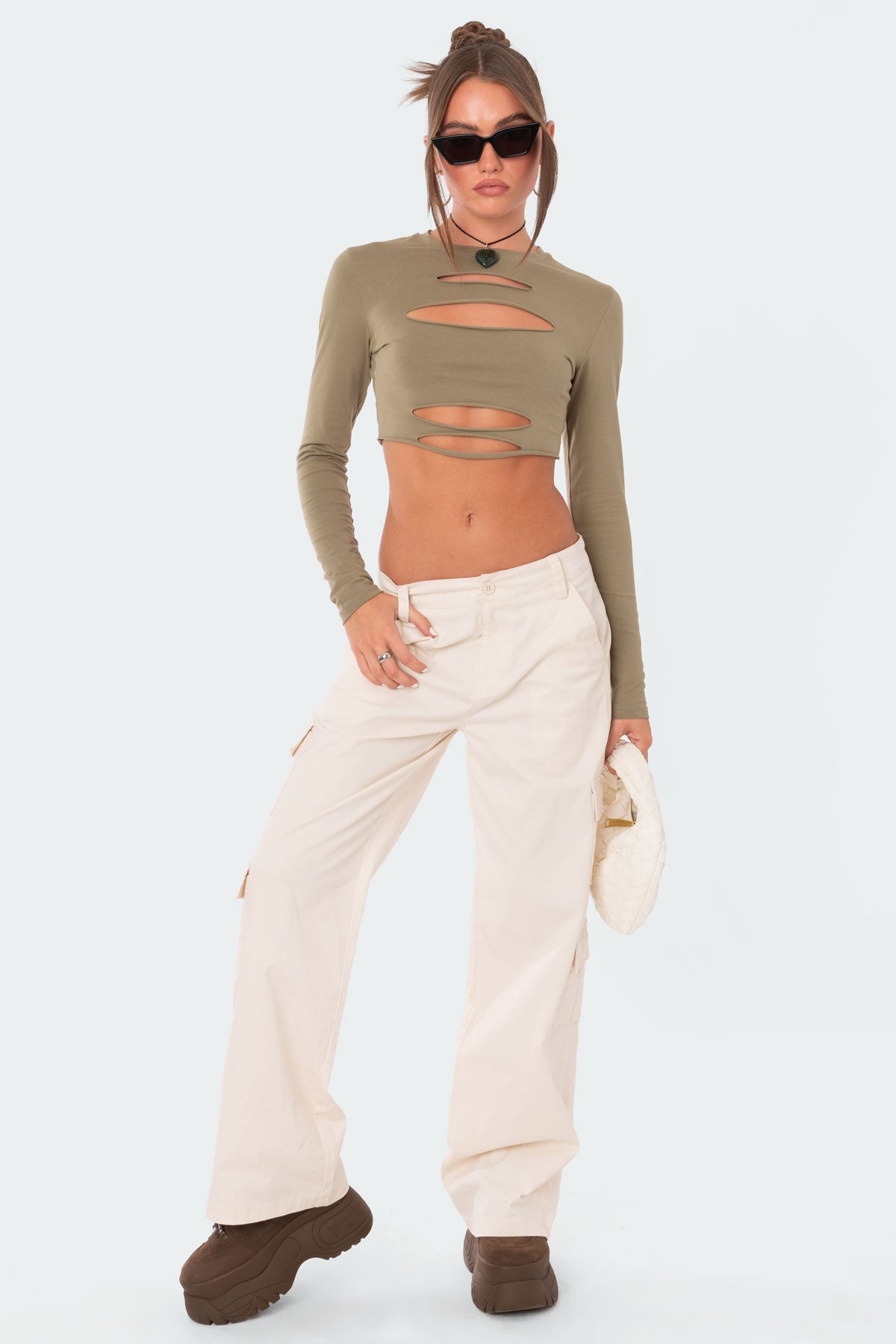 Slashed Crop Top - Image 2