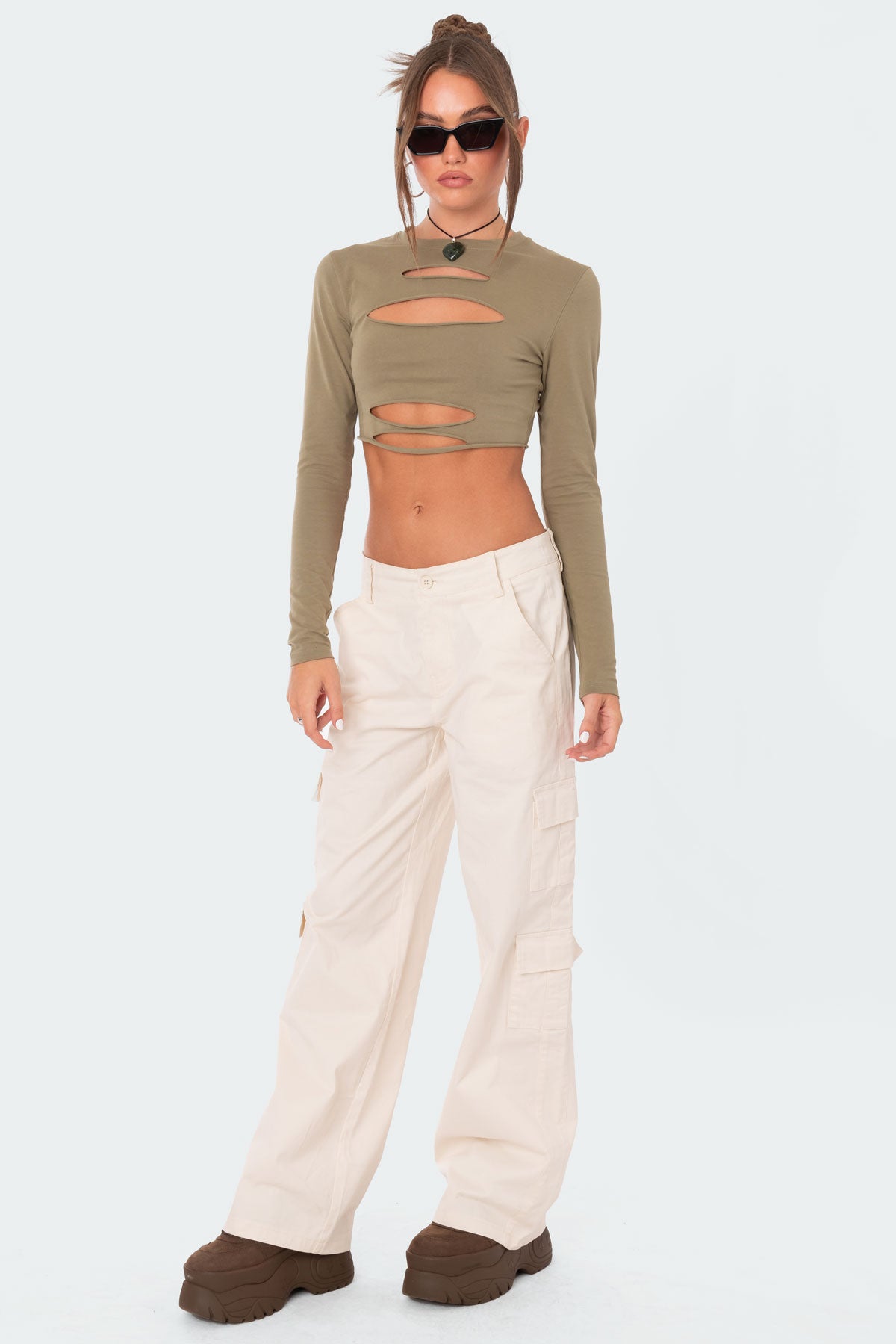 Slashed Crop Top - Image 4