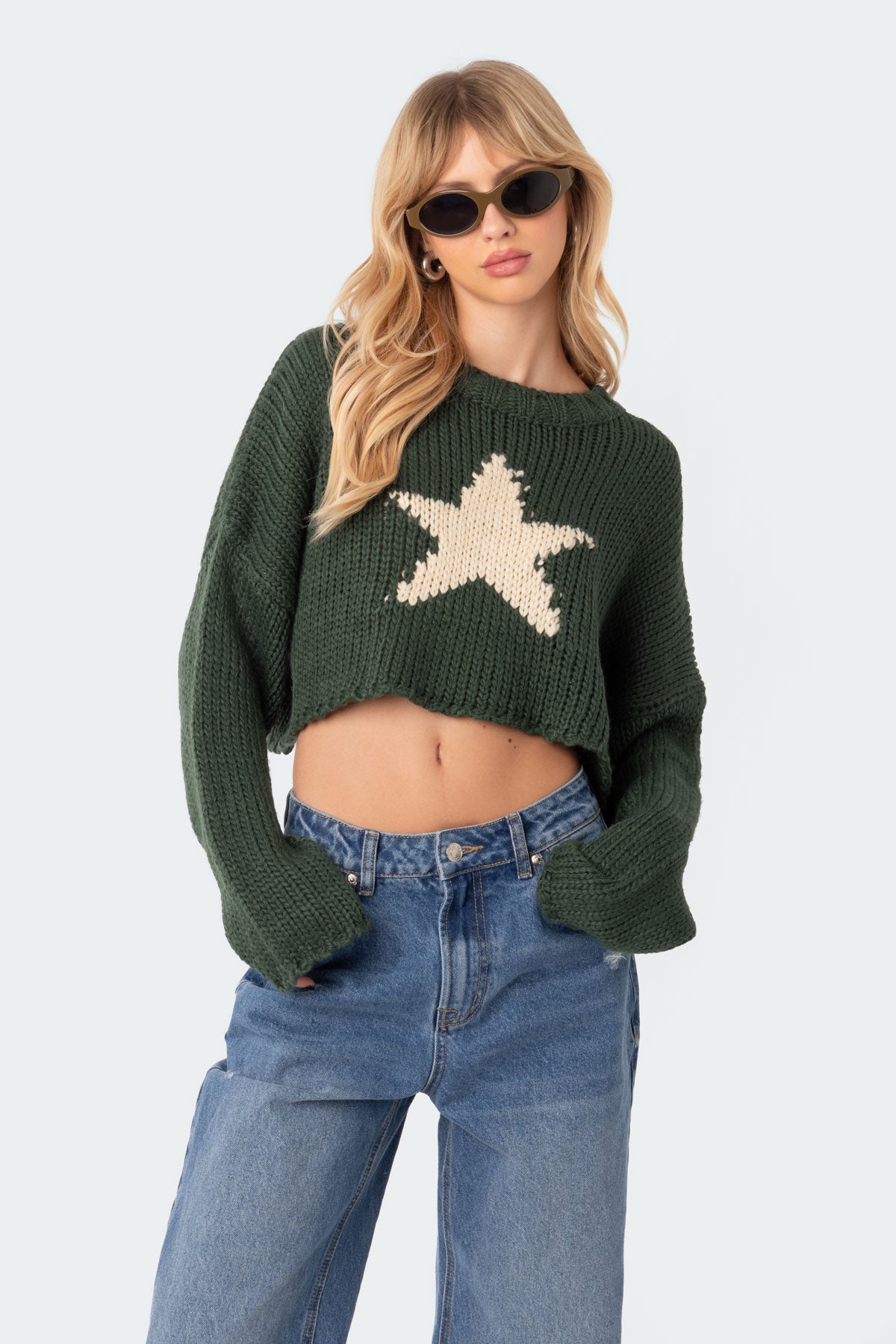 Mega Star Cropped Sweater - Image 2