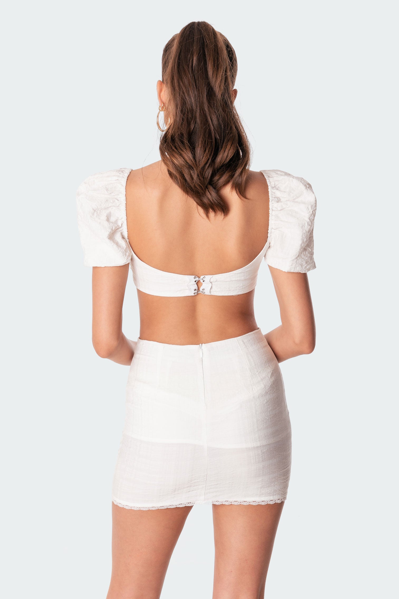 Romy Linen Look Crop Top - Image 5