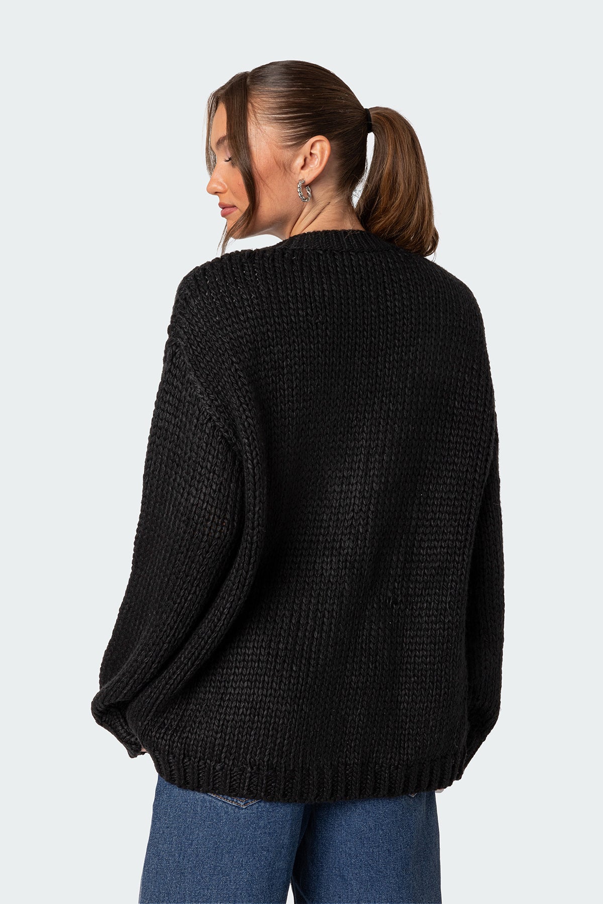 Anina Oversized Knit Cardigan - Image 4