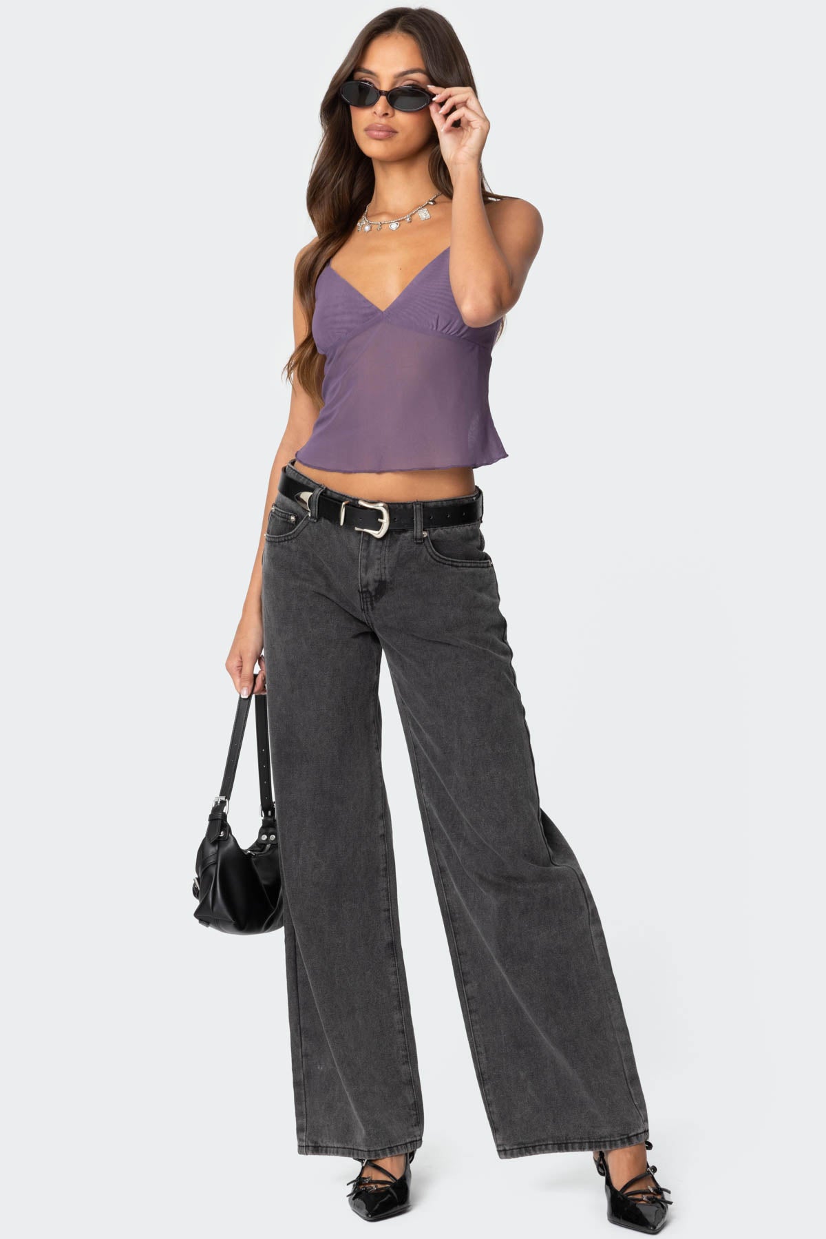 Serafina Sheer Mesh Tank Top - Image 2