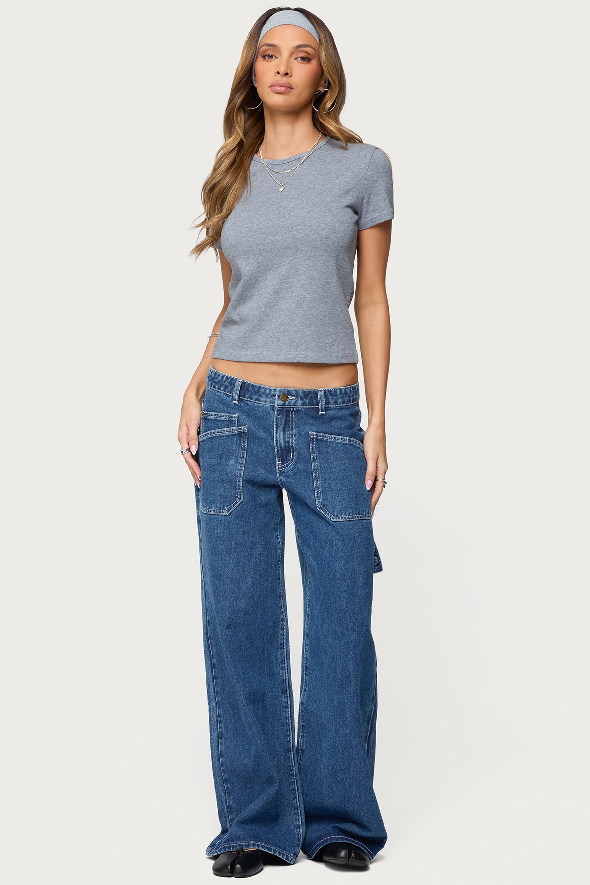 Connie Low Rise Baggy Carpenter Jeans - Image 3