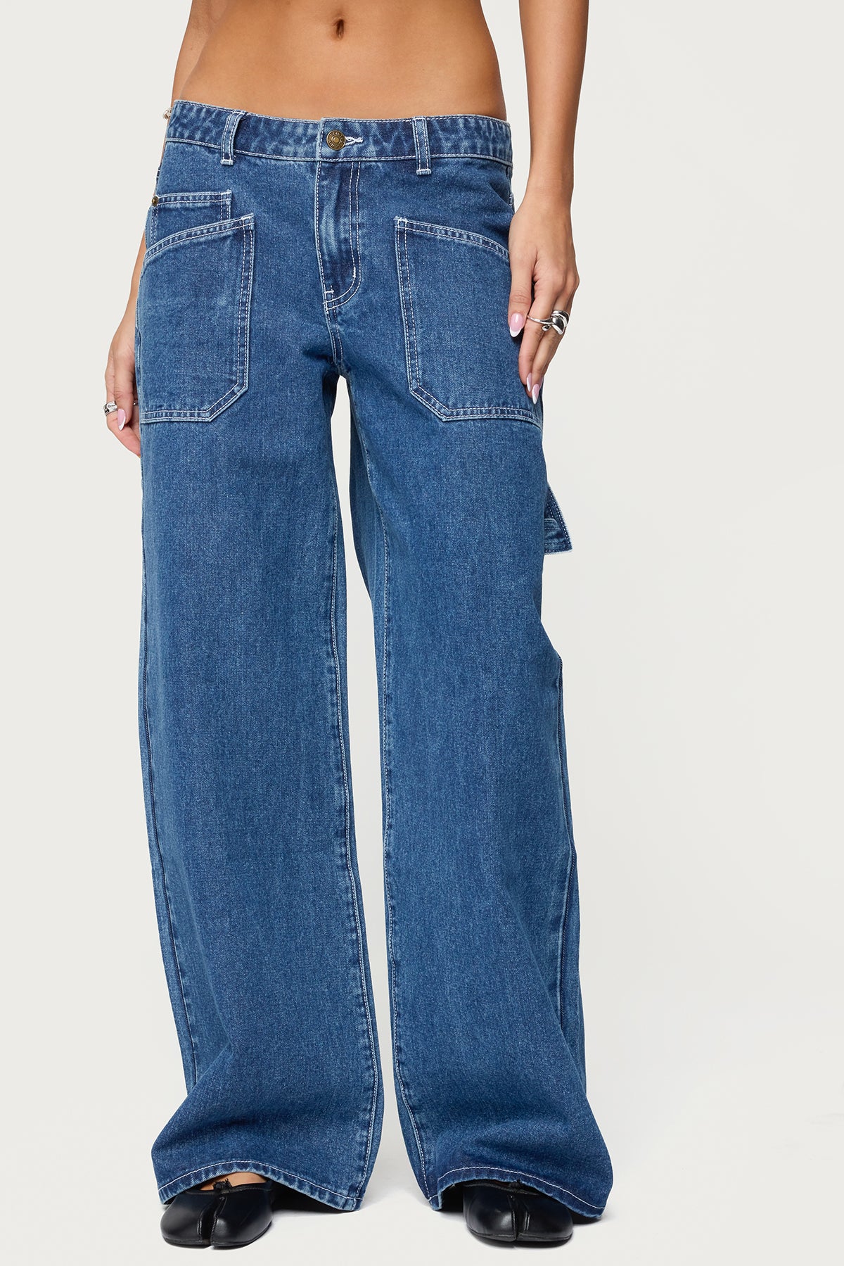 Connie Low Rise Baggy Carpenter Jeans - Image 2