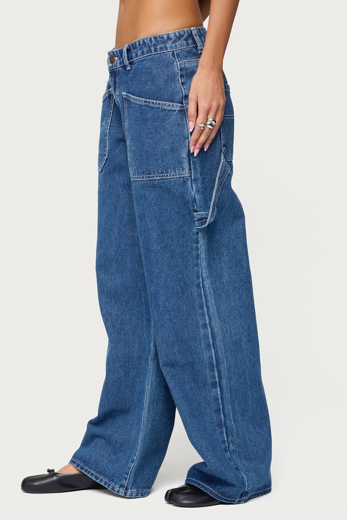 Connie Low Rise Baggy Carpenter Jeans - Image 4