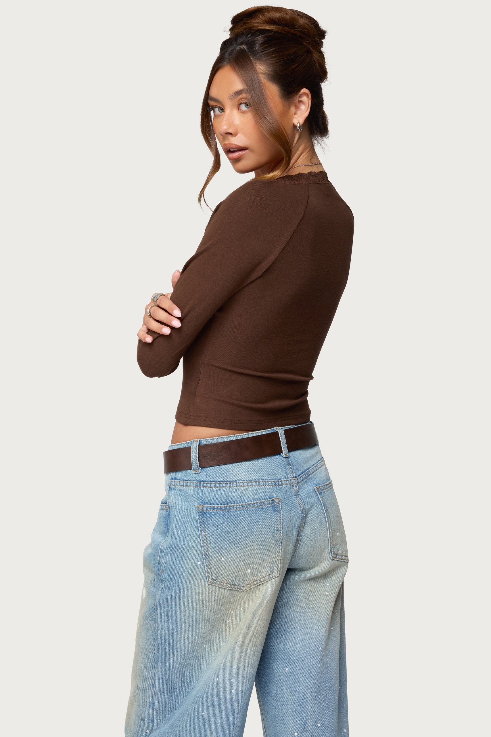 Shanah Lacey Henley Top - Image 5