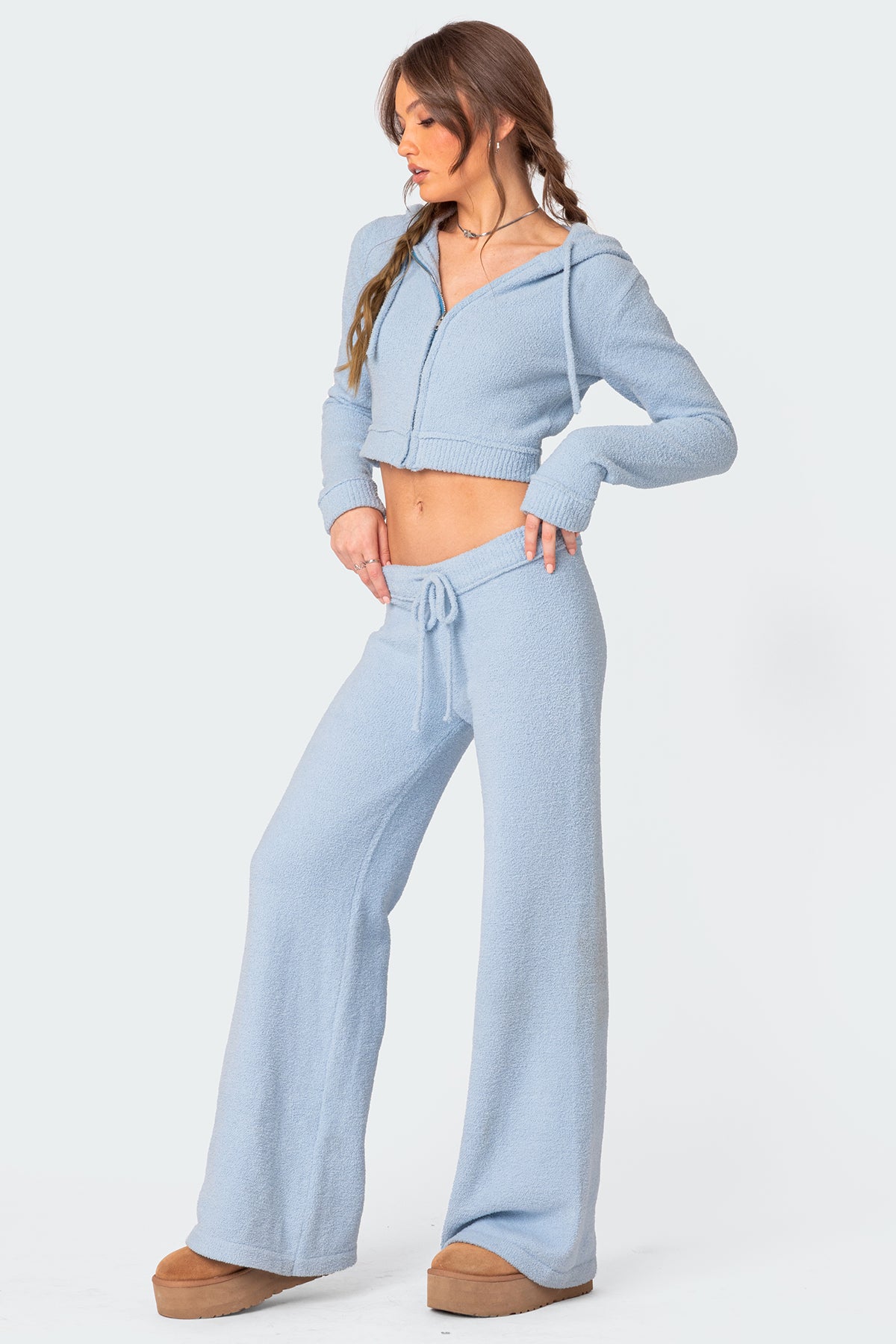 Plush Super Soft Hooded Cardigan - Image 5