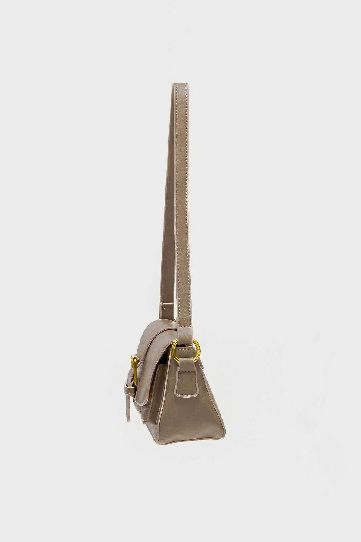 Faux Leather Buckle Bag - Image 4
