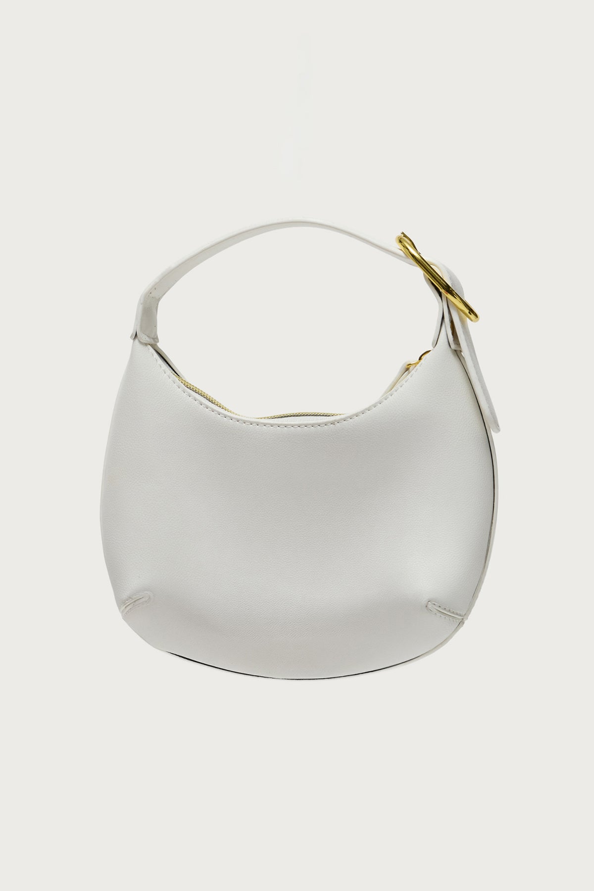 Buckle Strap Faux Leather Bag - Image 2