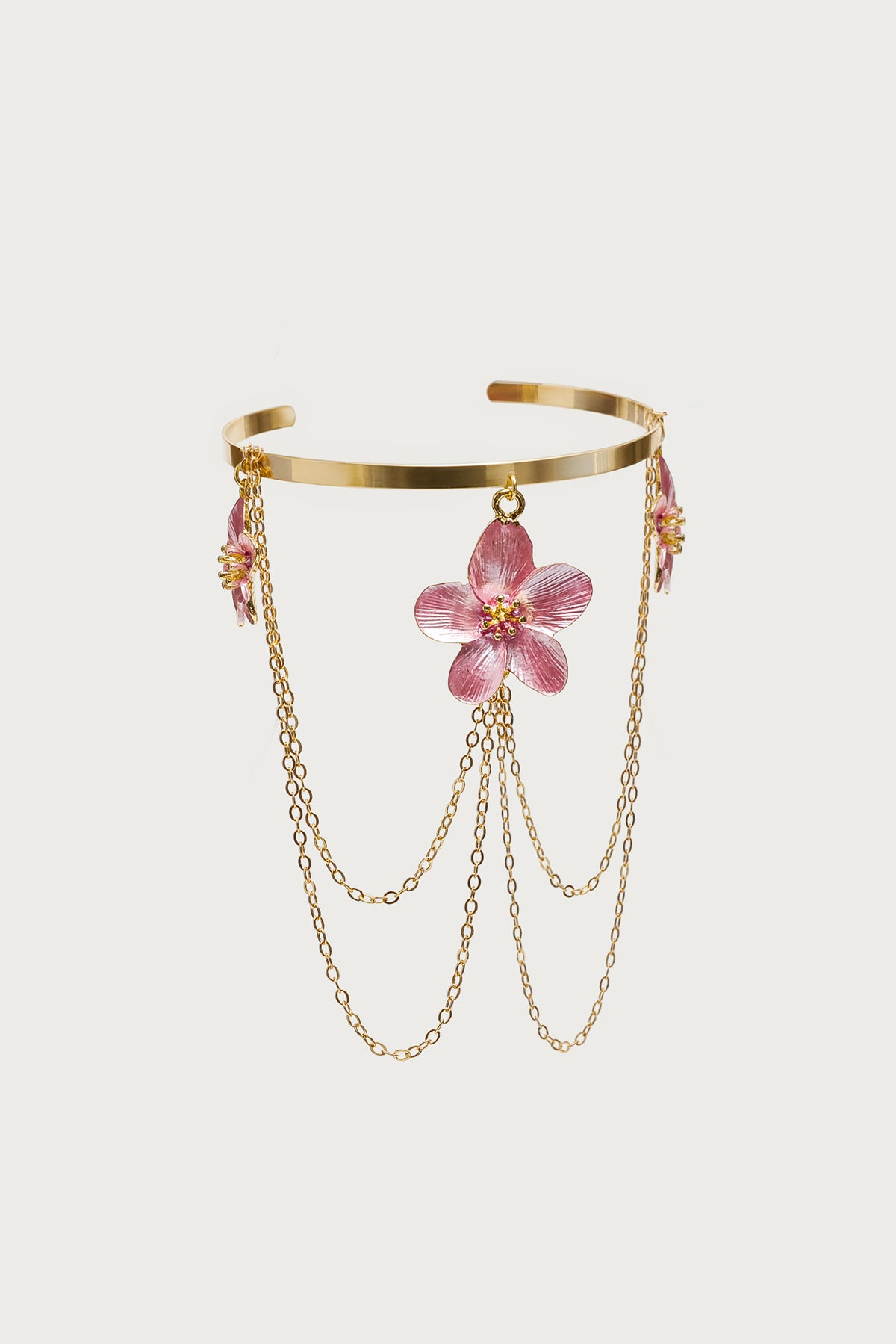 Tropical Flower Chain Arm Cuff - Image 2
