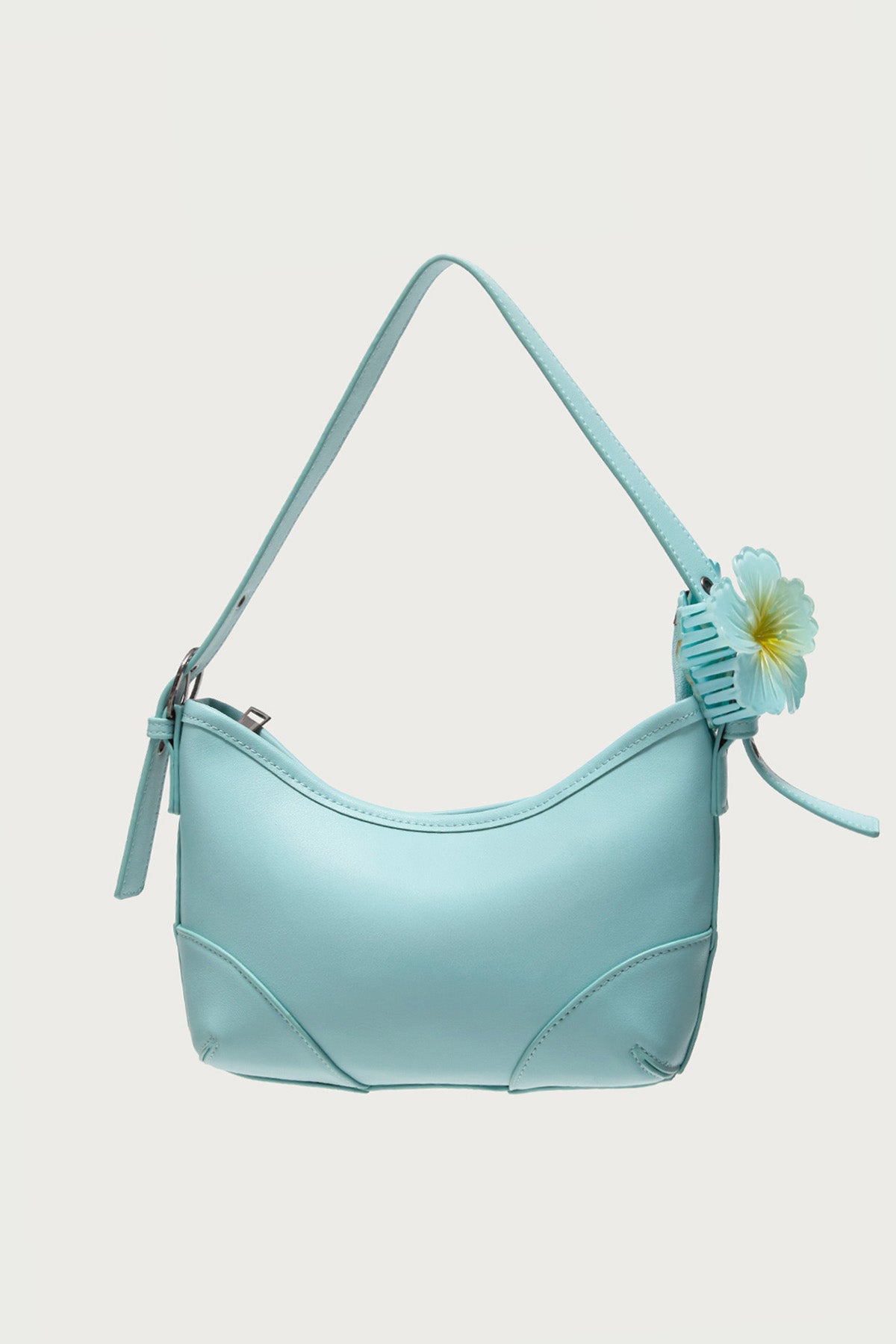 Hibiscus Flower Faux Leather Bag - Image 4
