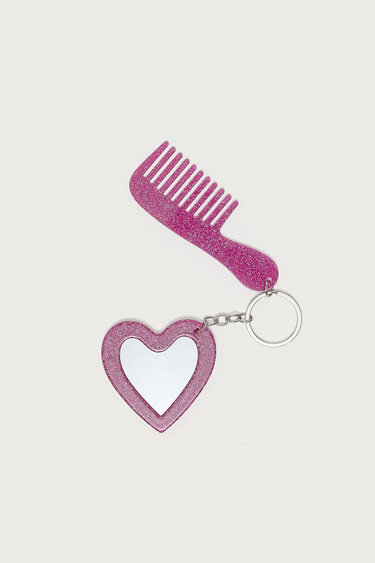 Compact Comb & Mirror Keychain - Image 2