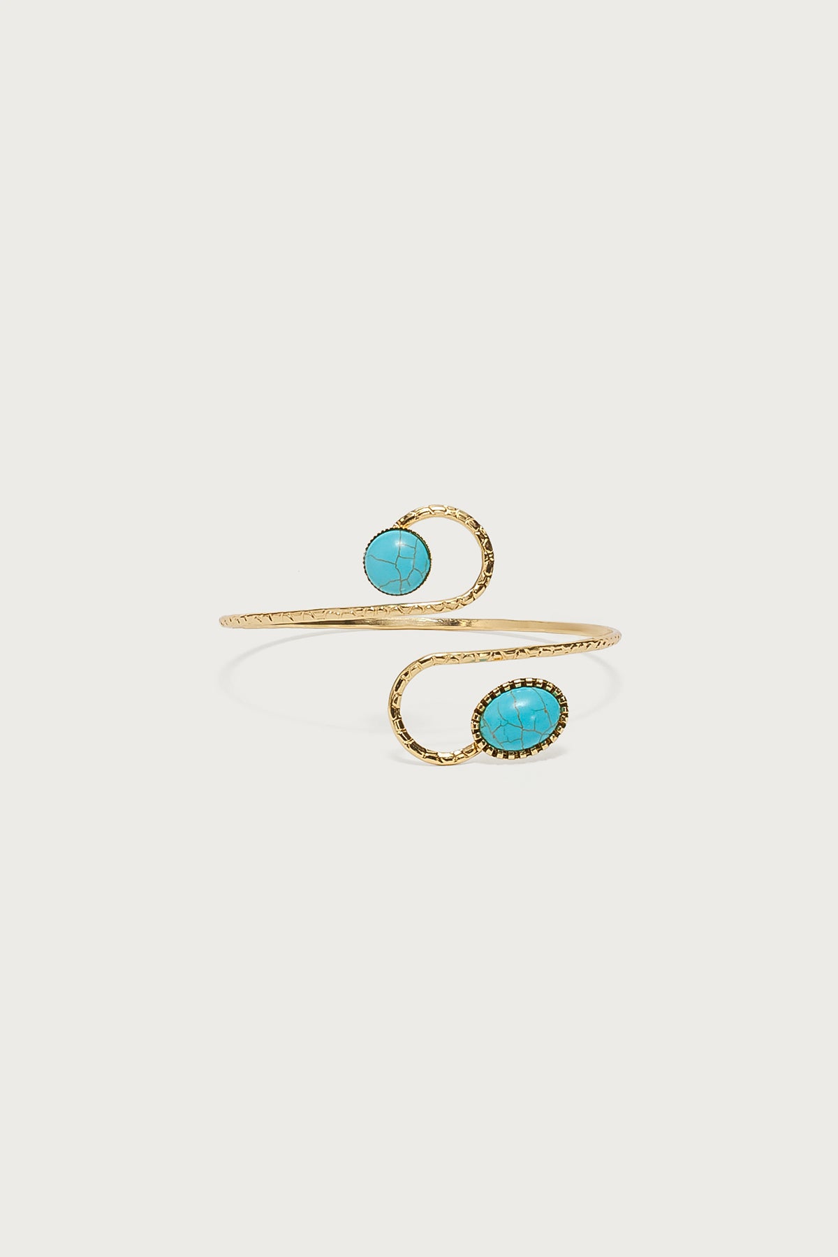Stone Spiral Arm Cuff - Image 2