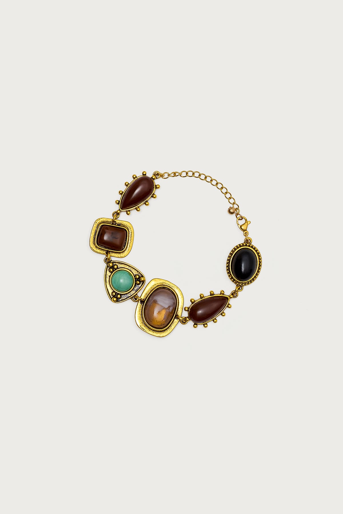 Mixed Stone Pendant Bracelet - Image 2