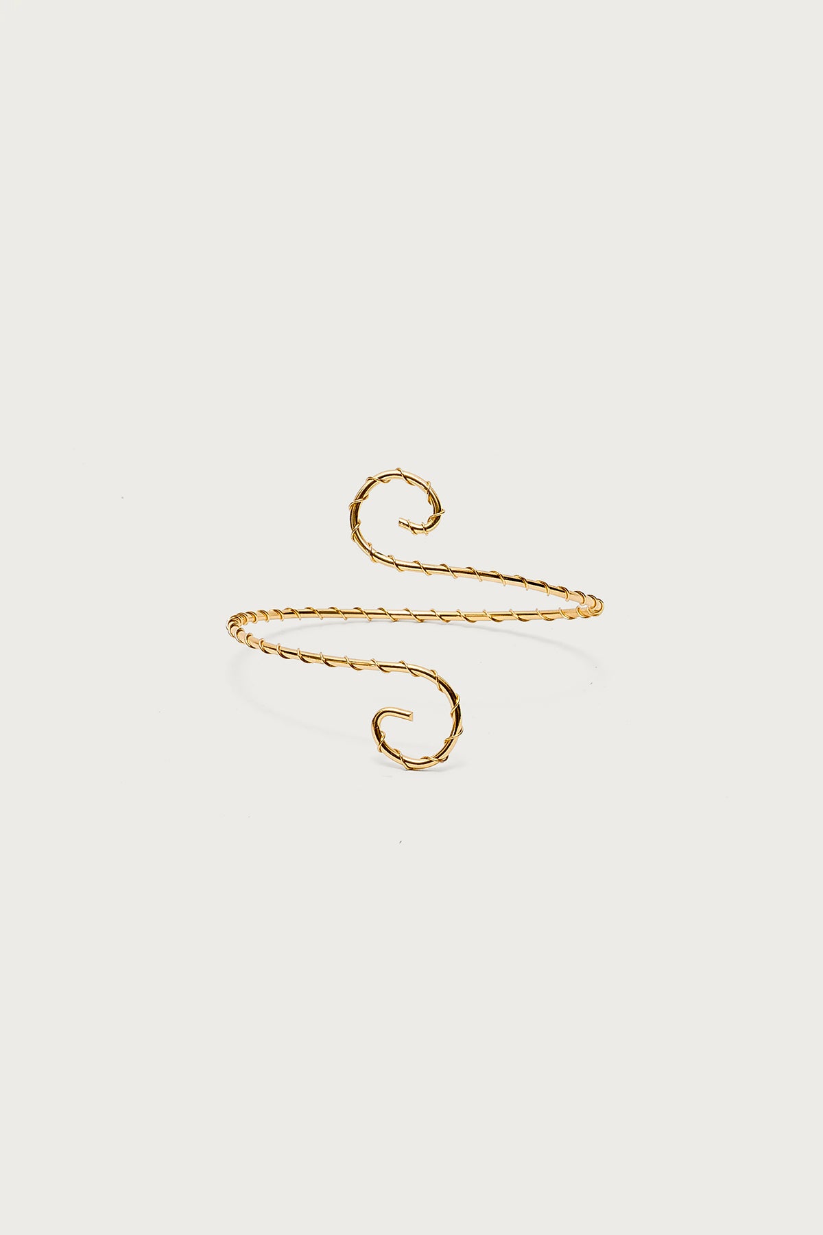 Spiral Twisted Arm Cuff - Image 2