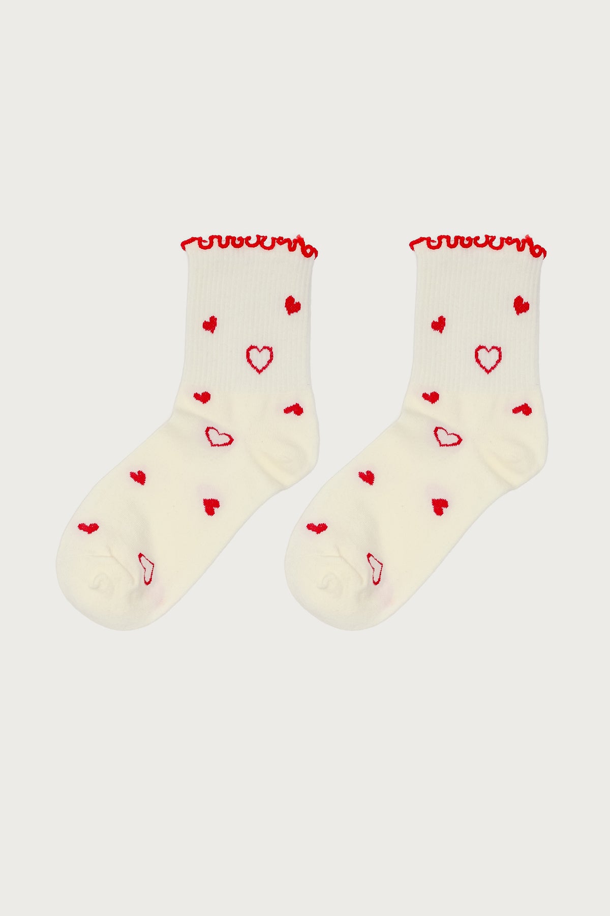 Contrast Frilly Socks - Image 4