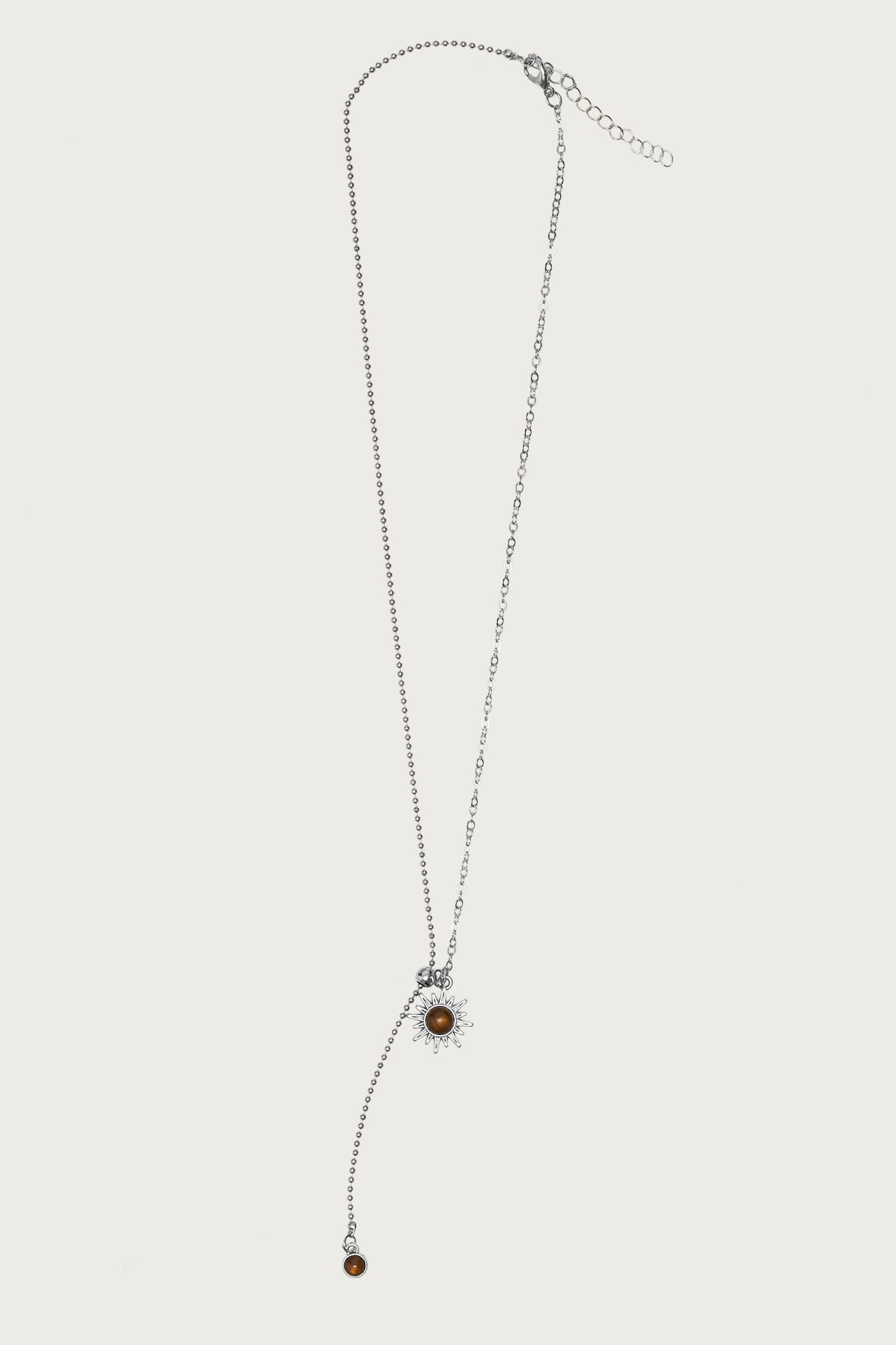 Sun Gemstone Cascading Chain Necklace - Image 2
