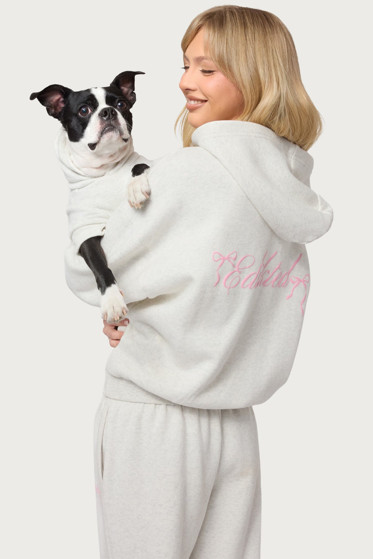 Sasha Bow Detail Pet Hoodie - Image 2