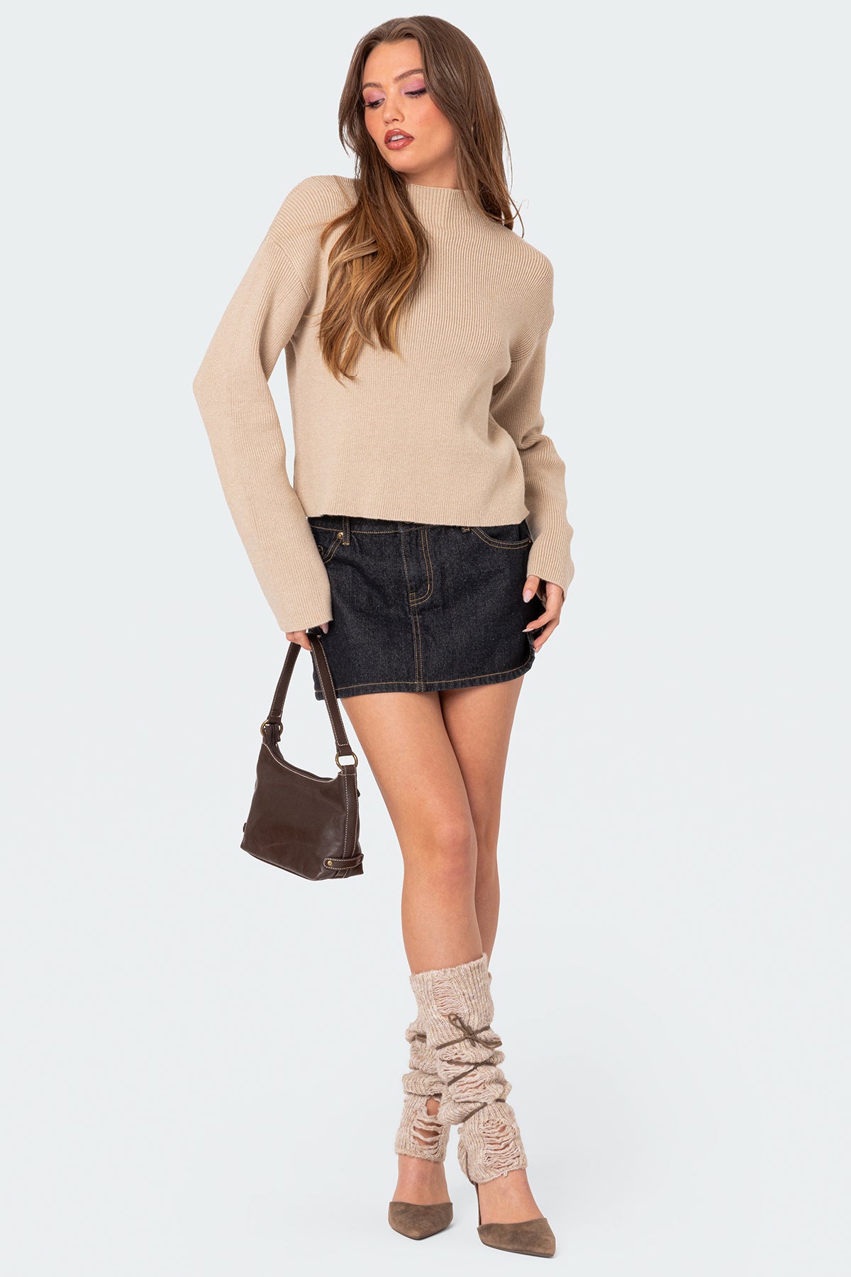 Kimberly Mock Neck Sweater - Image 5
