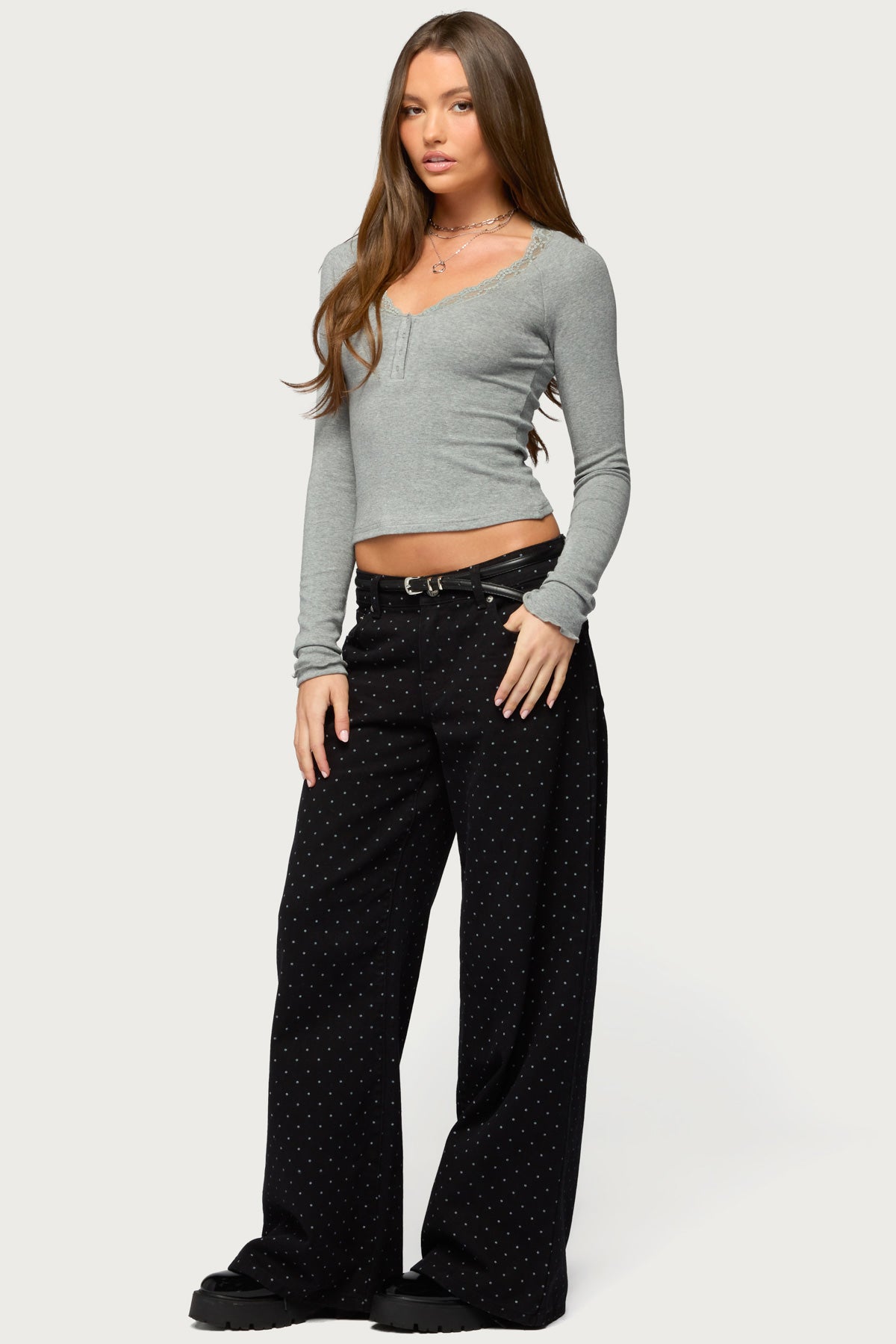 Shanah Lacey Henley Top - Image 4