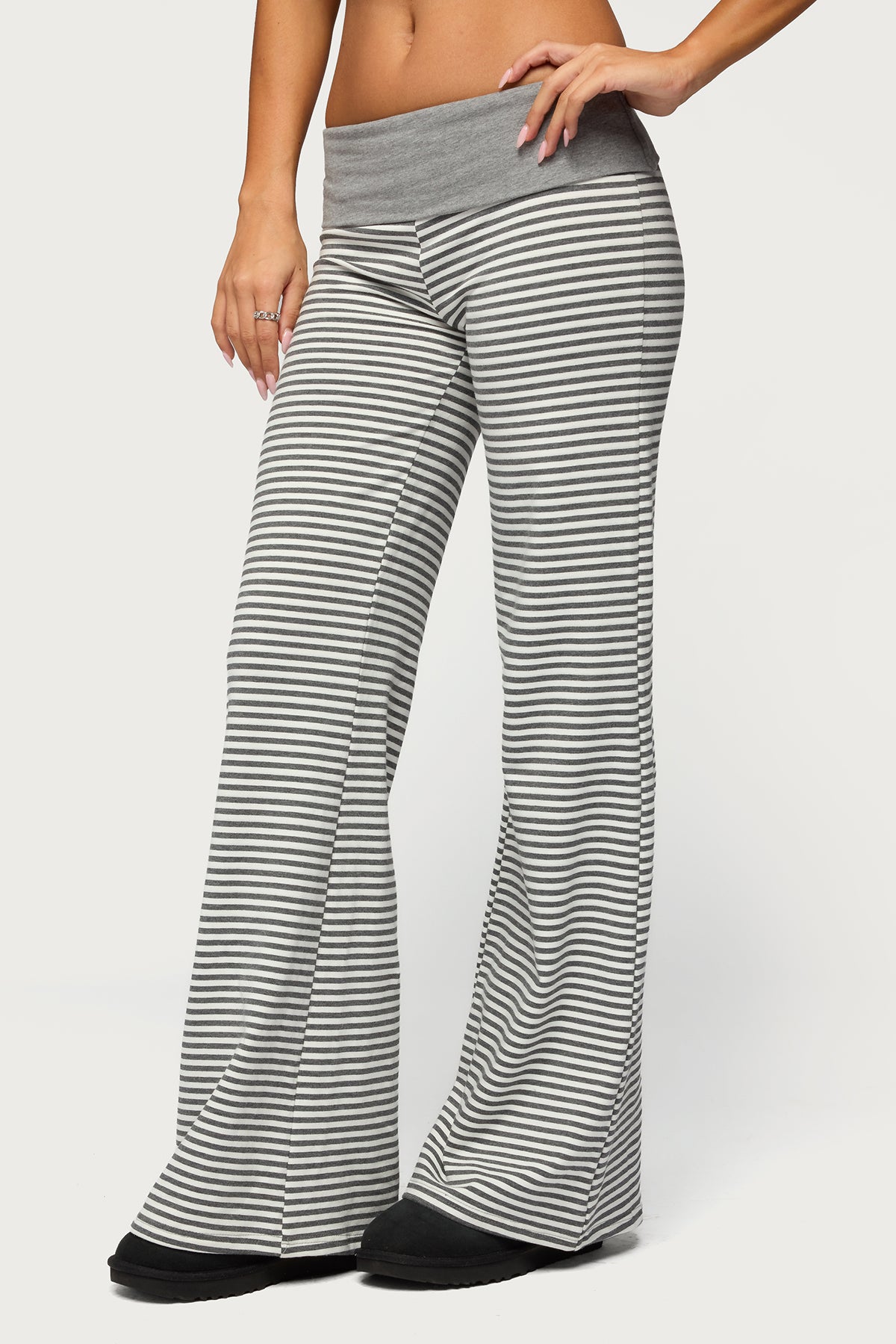 Meggy Striped Foldover Pants - Image 3