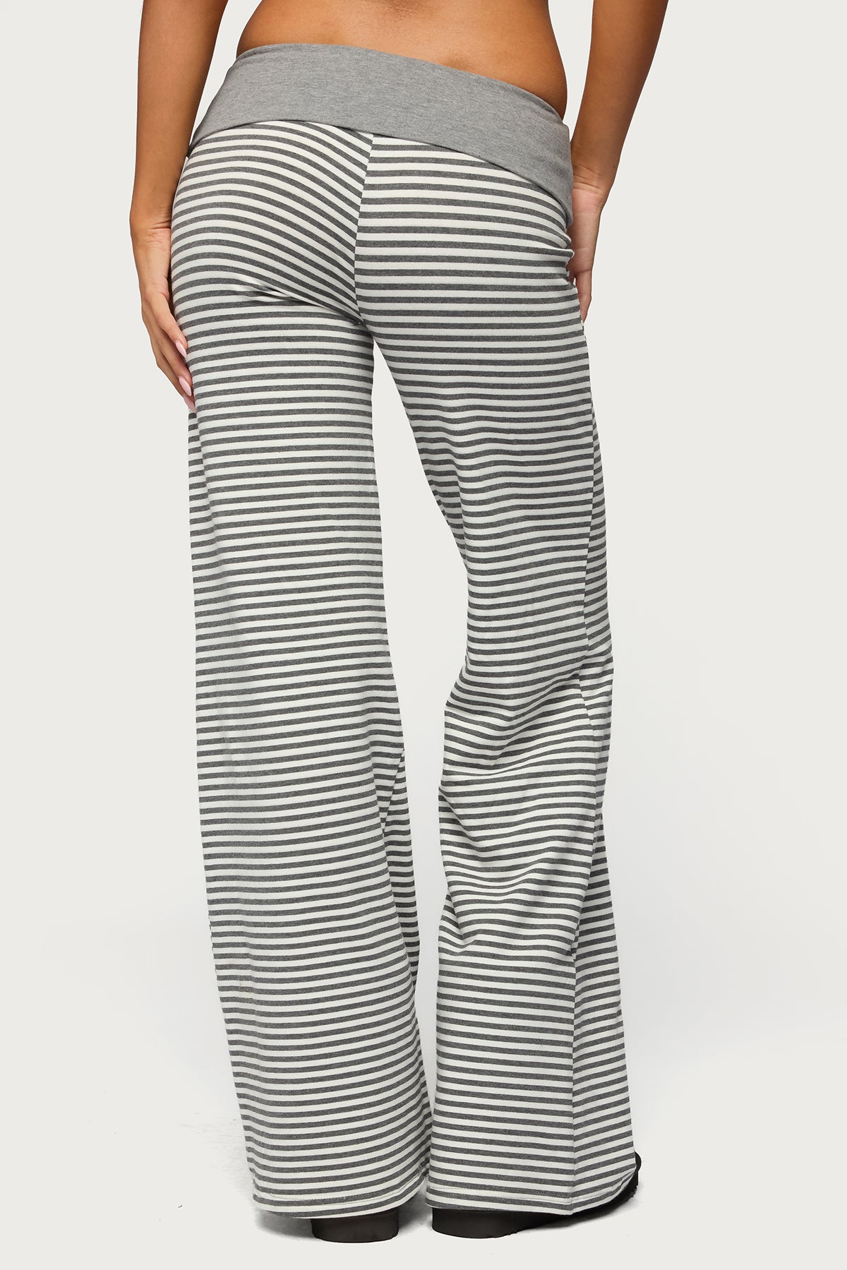 Meggy Striped Foldover Pants - Image 4