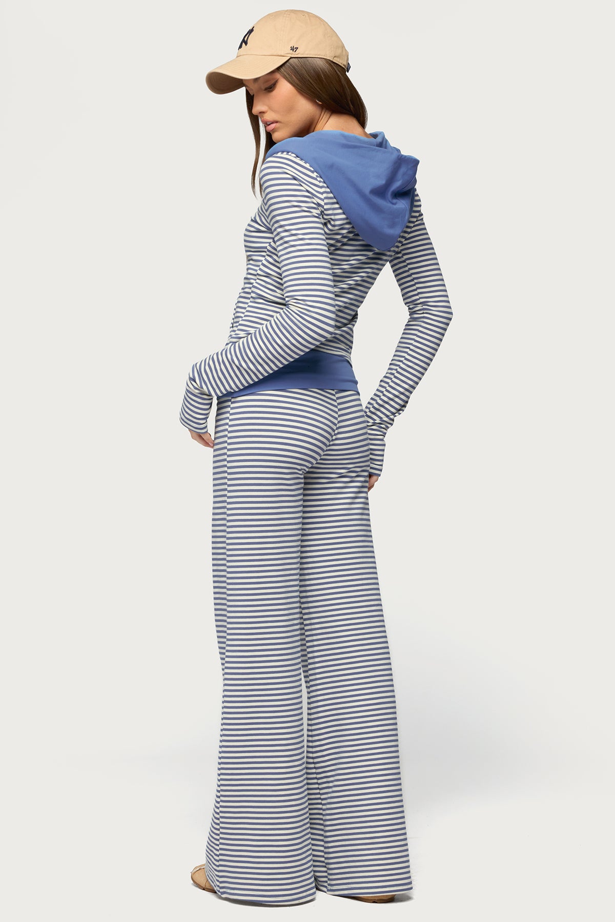 Meggy Striped Foldover Pants - Image 6