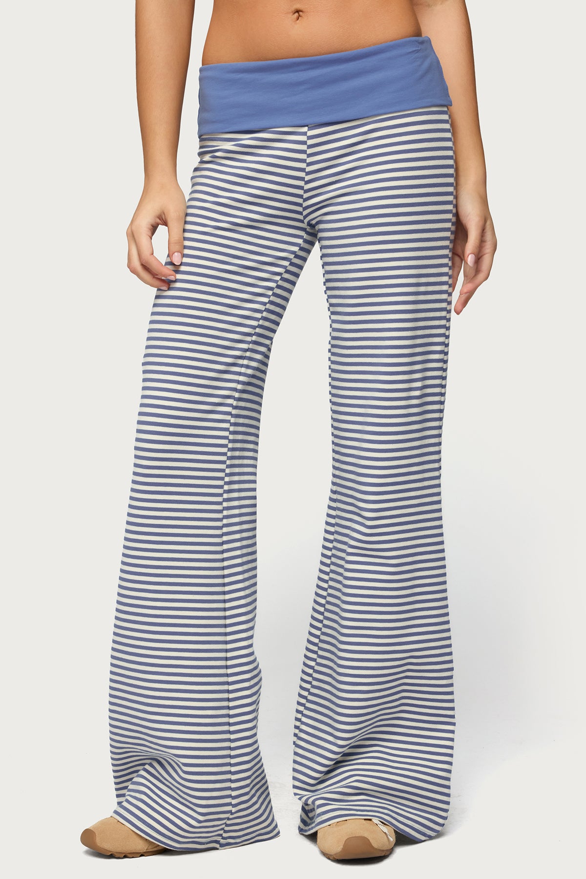 Meggy Striped Foldover Pants - Image 3