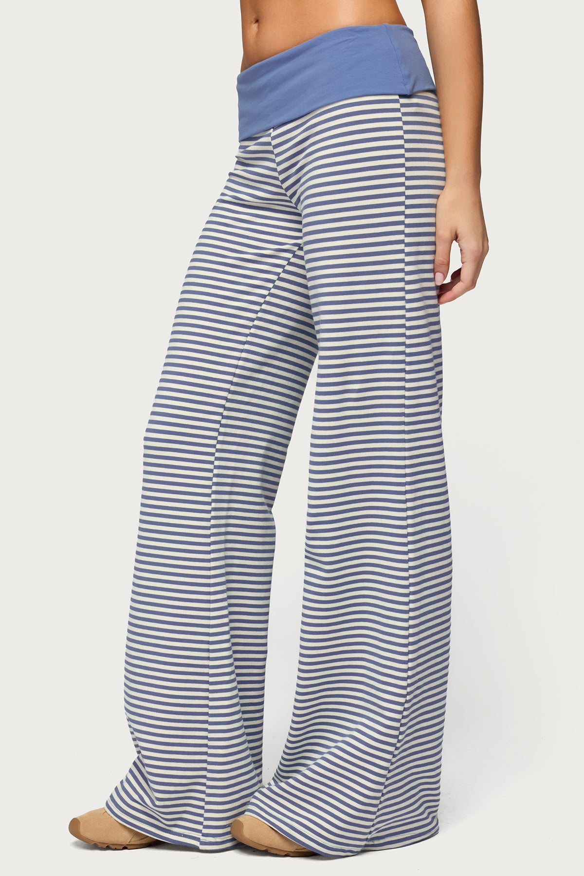 Meggy Striped Foldover Pants - Image 4