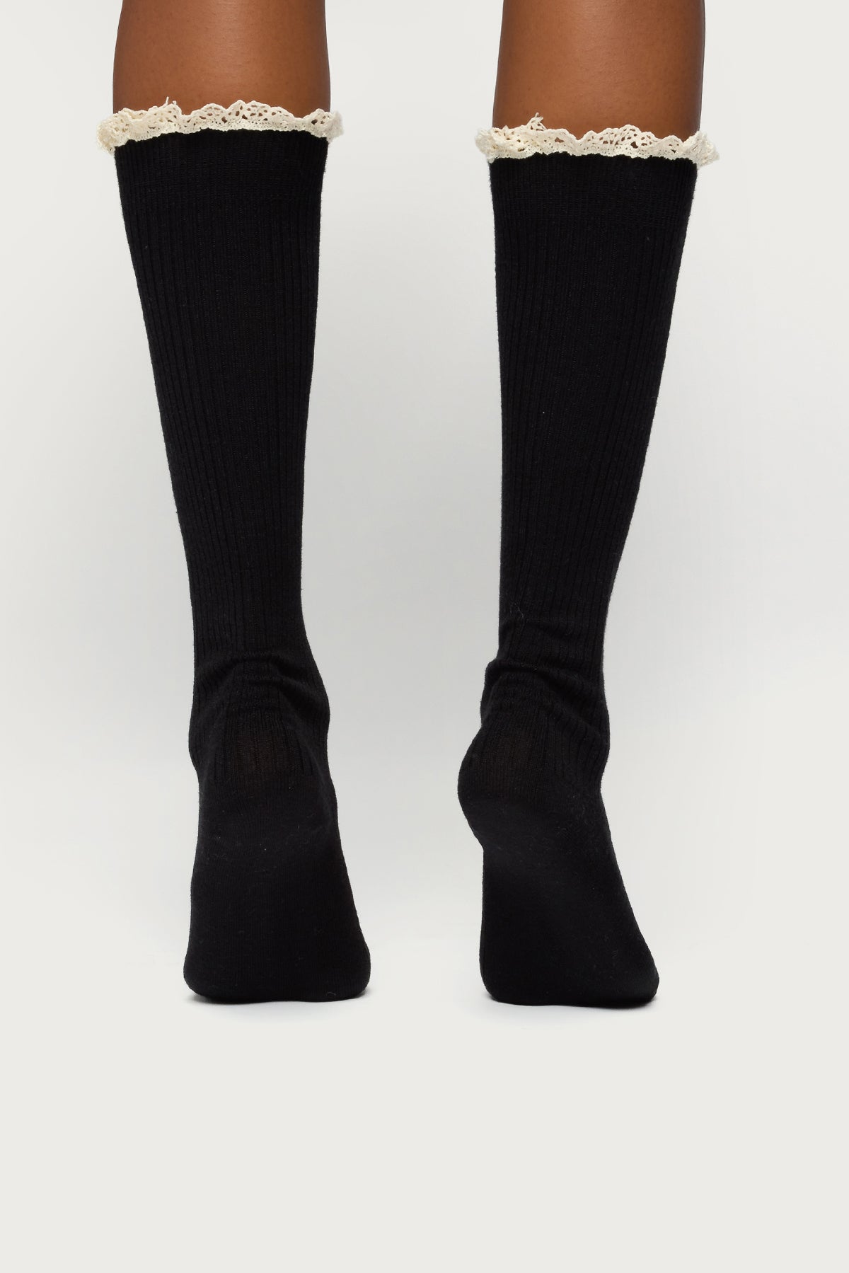 Lacey Ruffle Knee High Socks - Image 3
