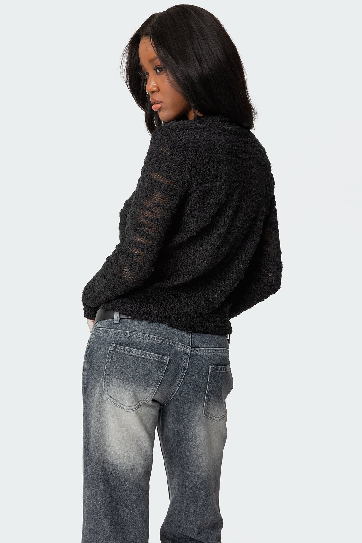 Georgie Textured Knit Cardigan - Image 4