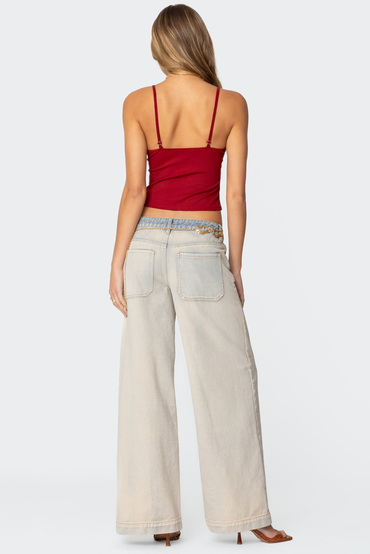 Rhiannon Washed Low Rise Baggy Jeans - Image 5