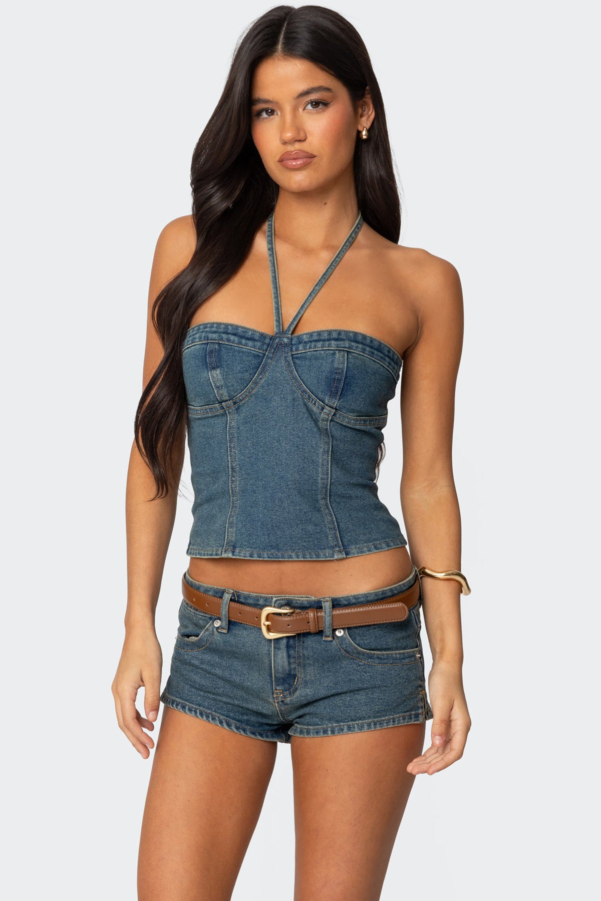 Jagger Denim Halter Top - Image 2
