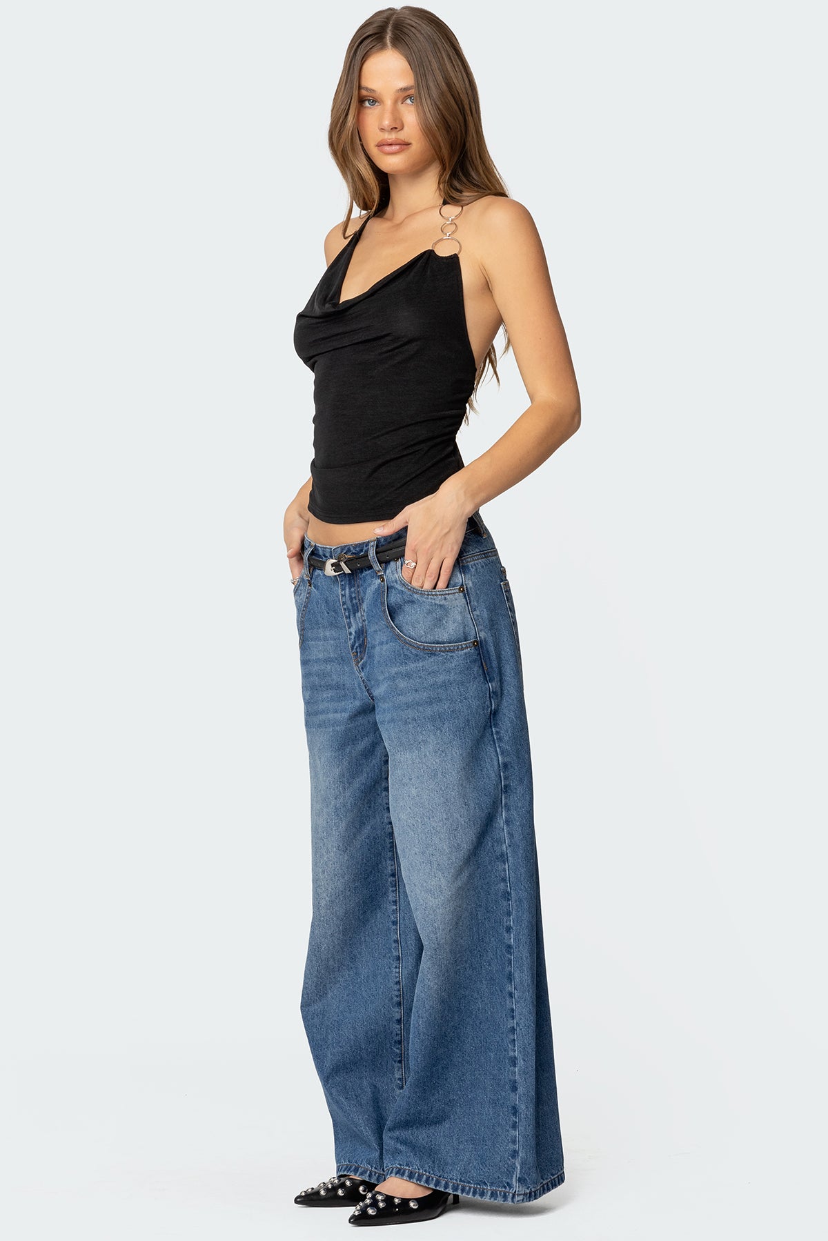 Jayden Low Rise Baggy Jeans - Image 3