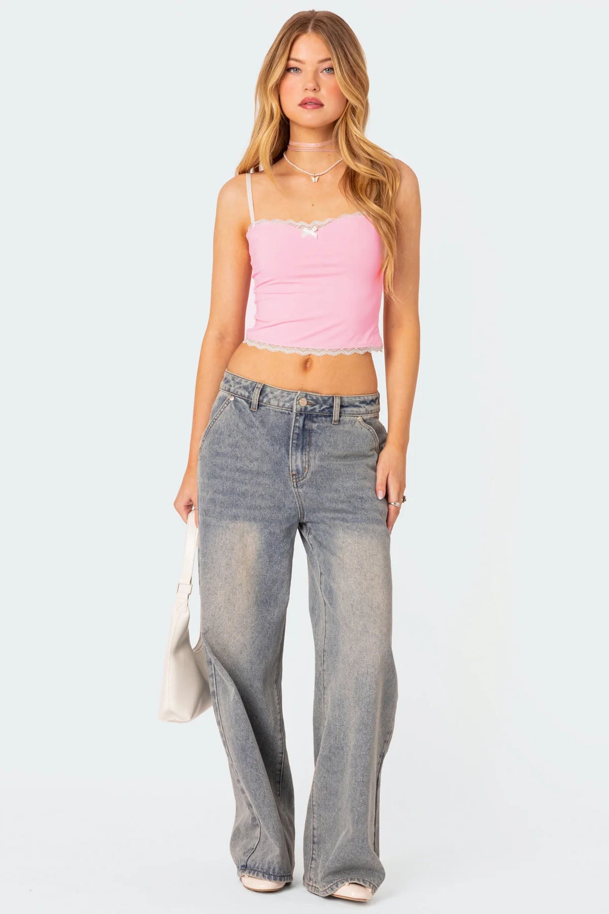 Alara Lace Trim Tank Top - Image 2