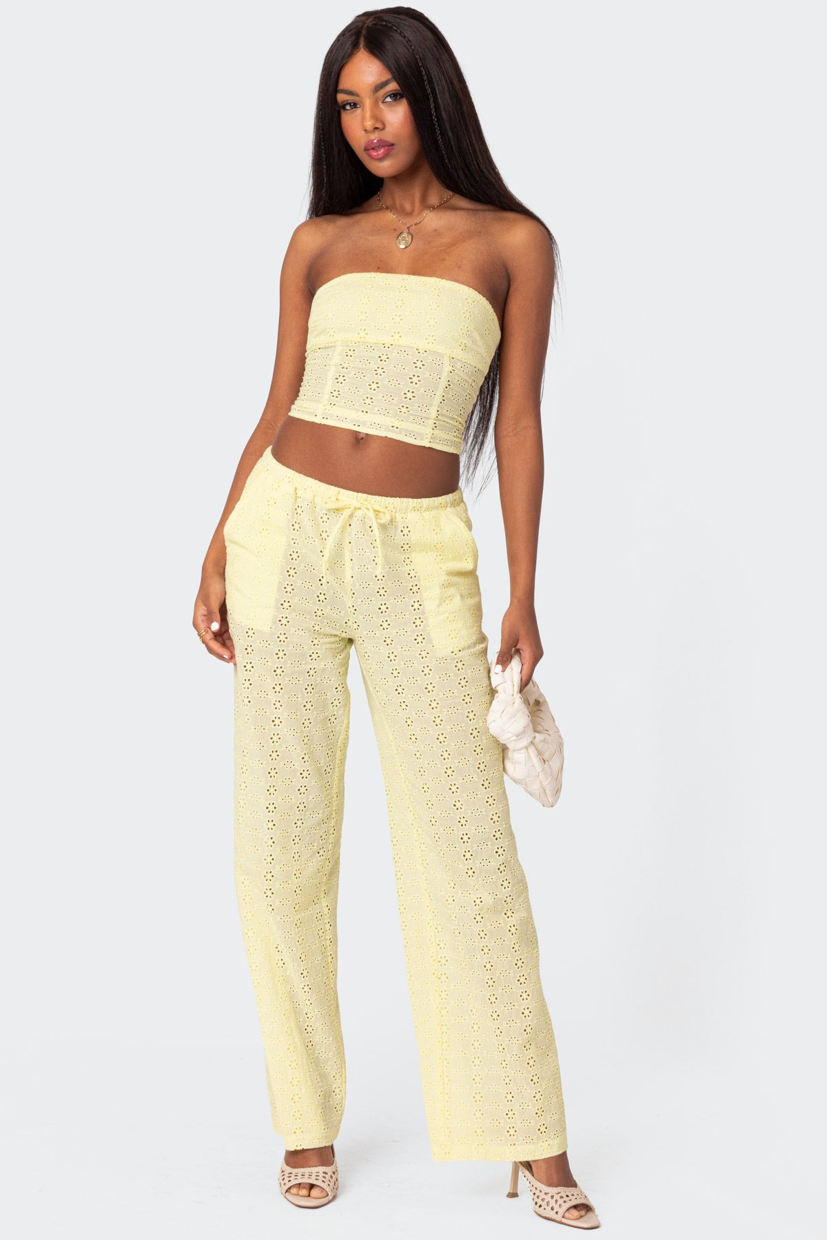 Lemon Lacey Cotton Corset - Image 2