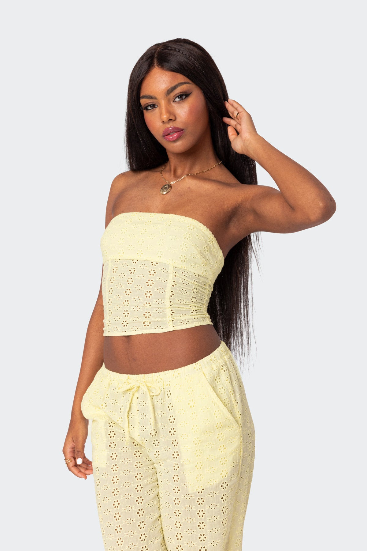 Lemon Lacey Cotton Corset - Image 3