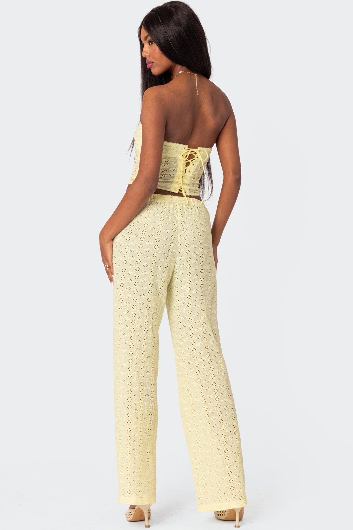 Lemon Lacey Cotton Corset - Image 4