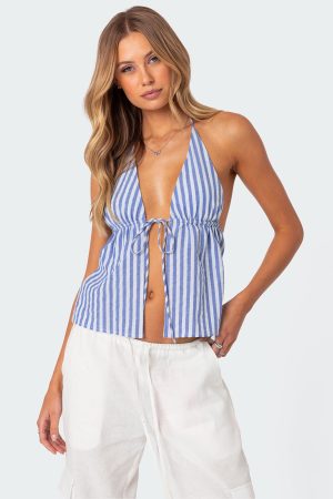 Madelyn Tie Front Top
