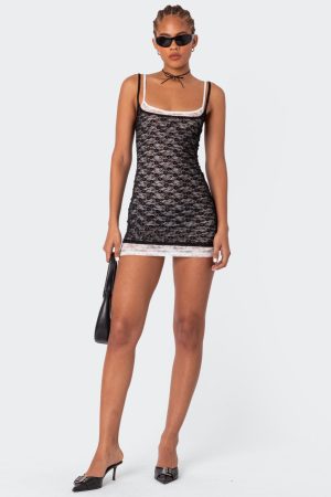 Vivian Layered Lace Mini Dress