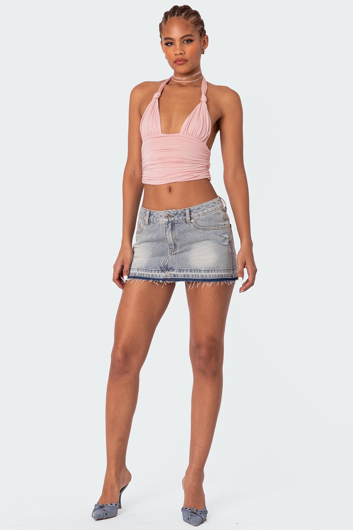 Lillie Knotted Halter Top - Image 5