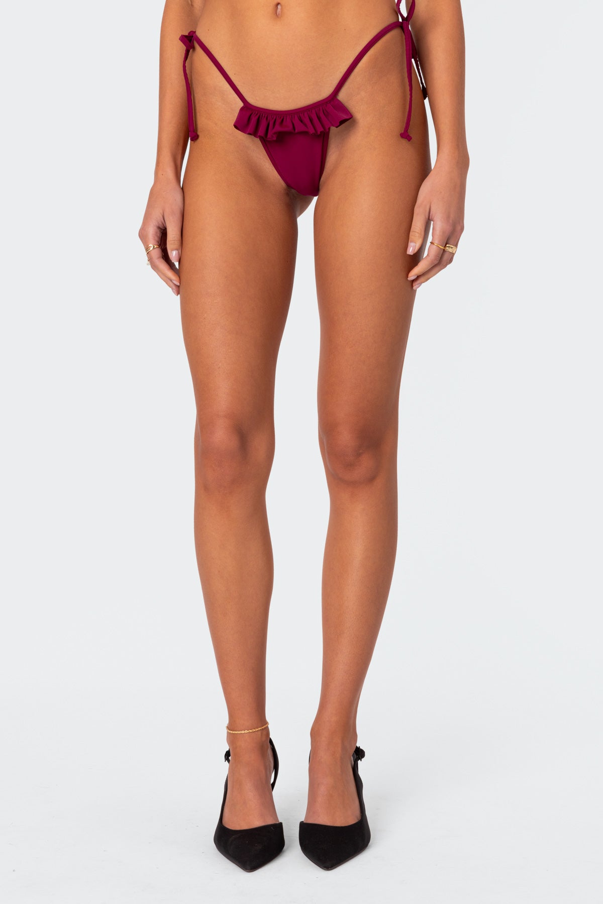 Joelle Ruffled String Bikini Bottom - Image 2