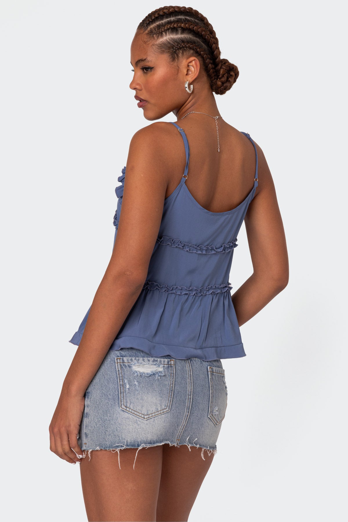 Juniper Tie Front Ruffled Top - Image 5