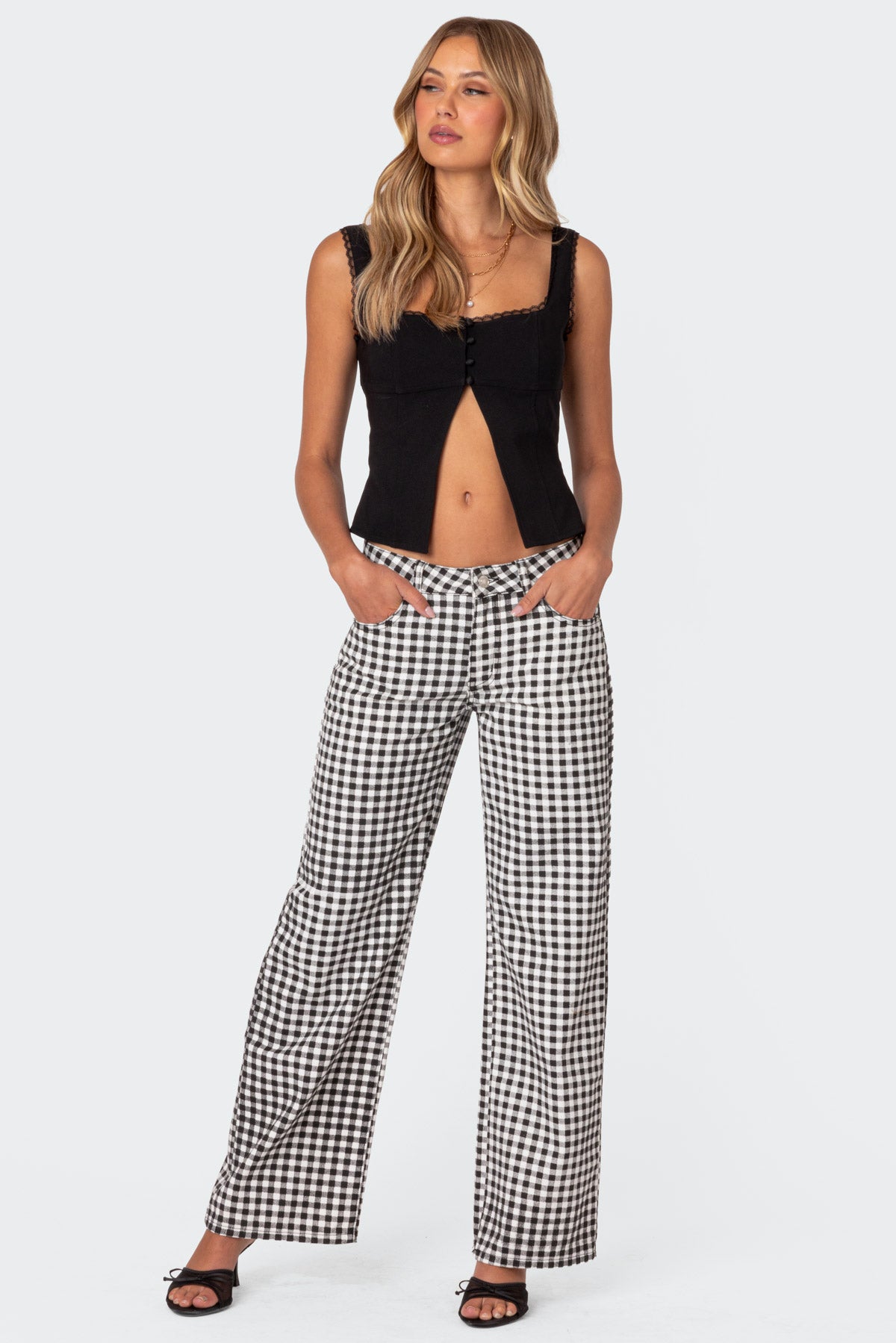 Odette Split Front Tailored Top - Image 2