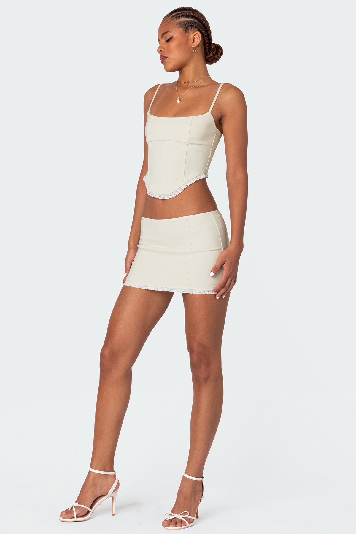 Thora Woven Mini Skirt - Image 3