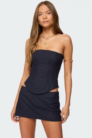 Rebel Linen Look Corset