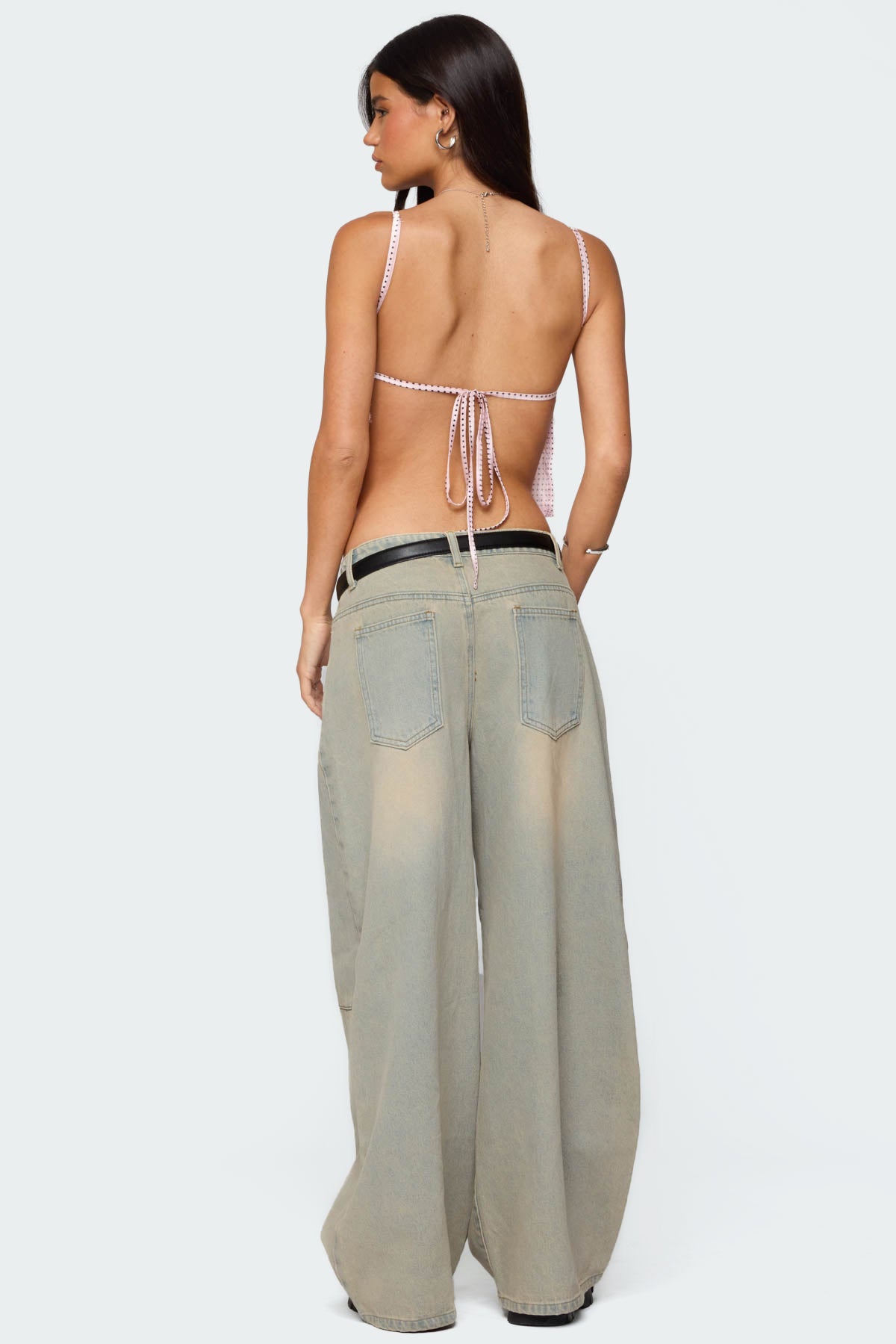 Santi Low Rise Baggy Jeans - Image 5