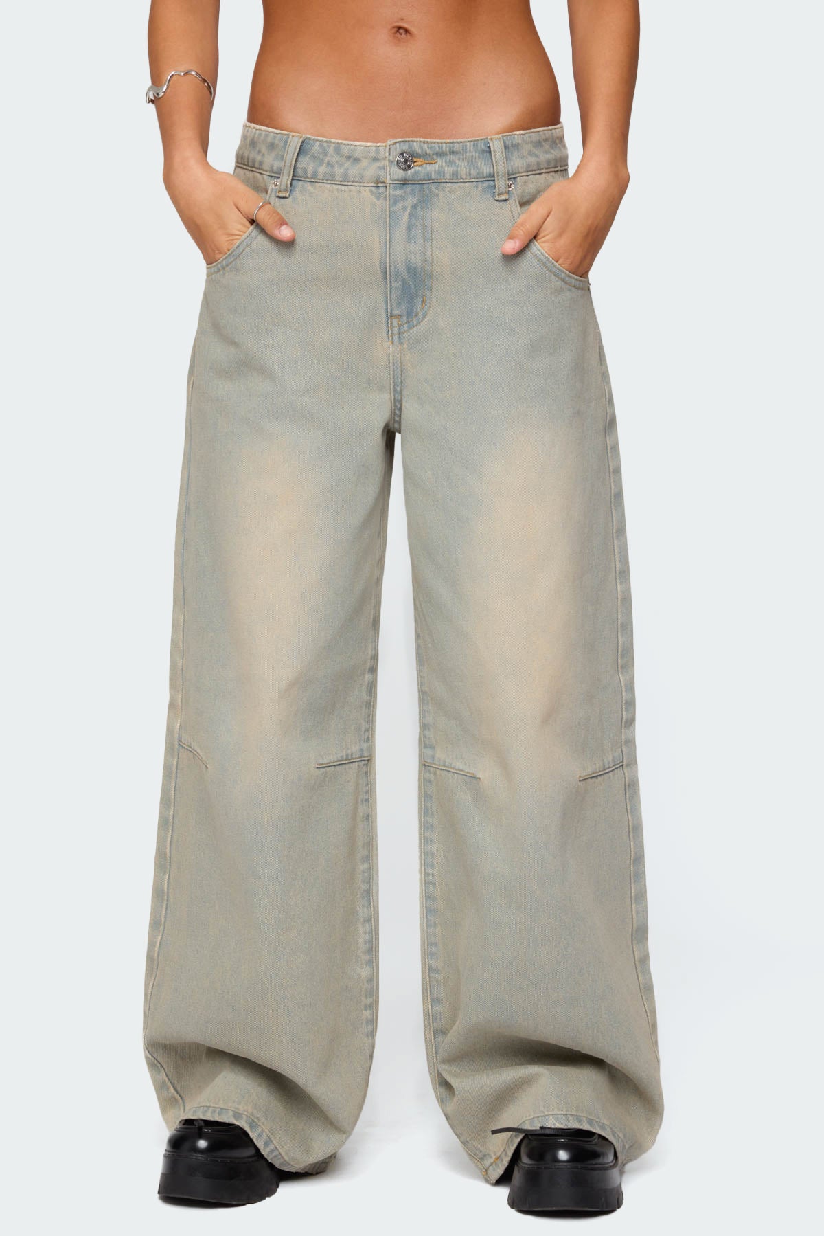 Santi Low Rise Baggy Jeans - Image 2