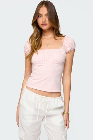 Oleana Gathered Bust Top